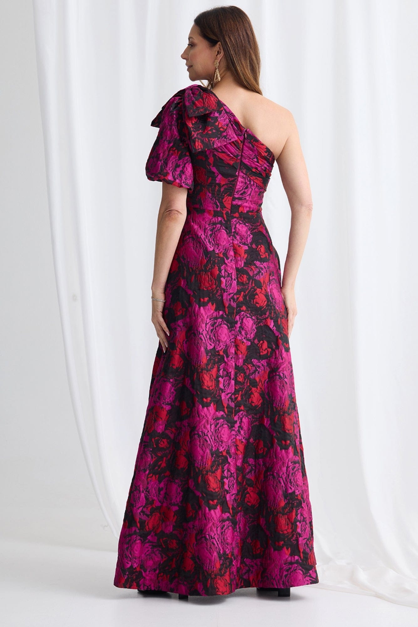 Lois & Co Full Length Dress Soraya Gown Pink and Black Soraya Gown Pink and Black