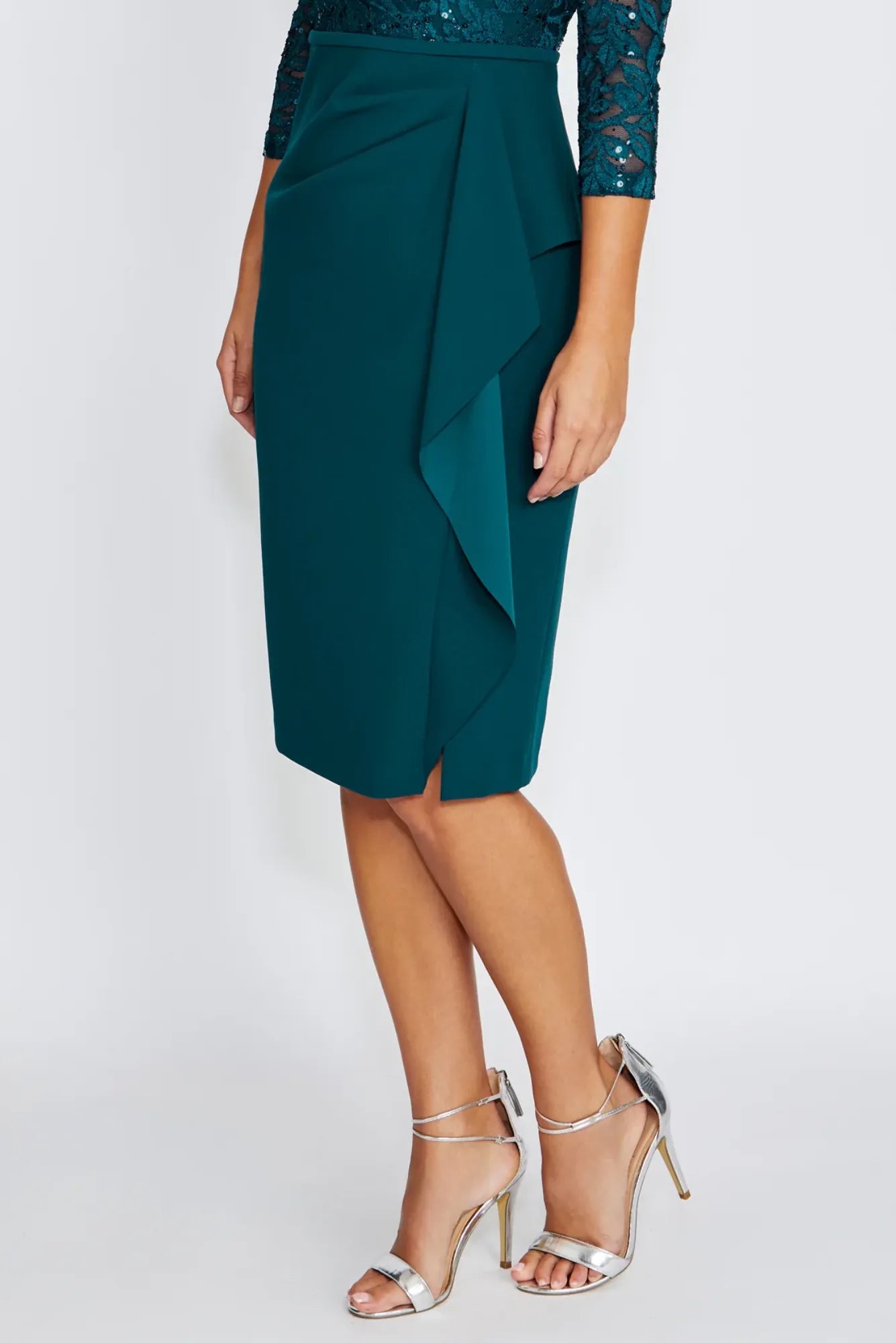 Lois & Co Knee Length Dress Lyndal - Dark Teal Brilliance Lyndal - Dark Teal Brilliance
