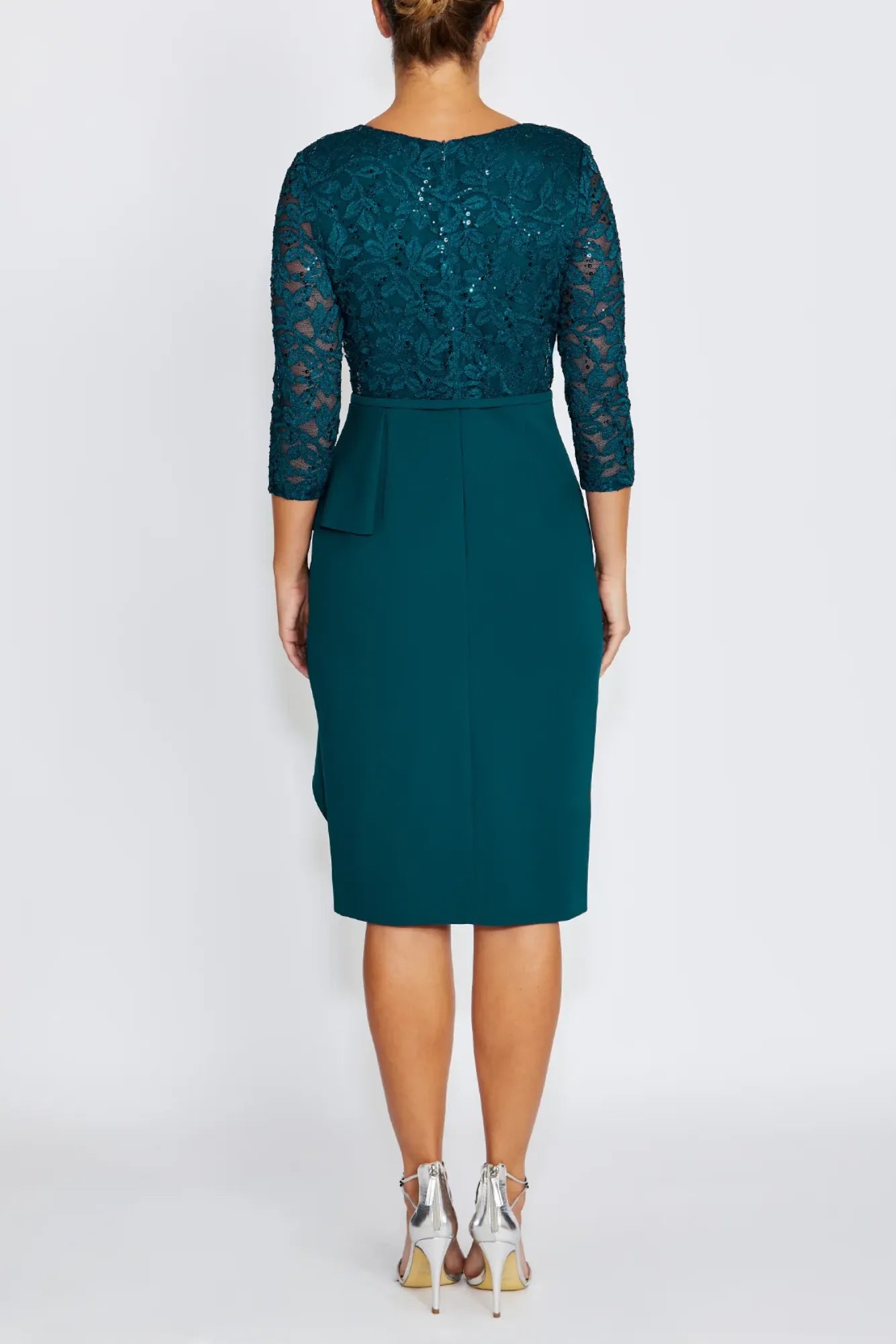 Lois & Co Knee Length Dress Lyndal - Dark Teal Brilliance Lyndal - Dark Teal Brilliance