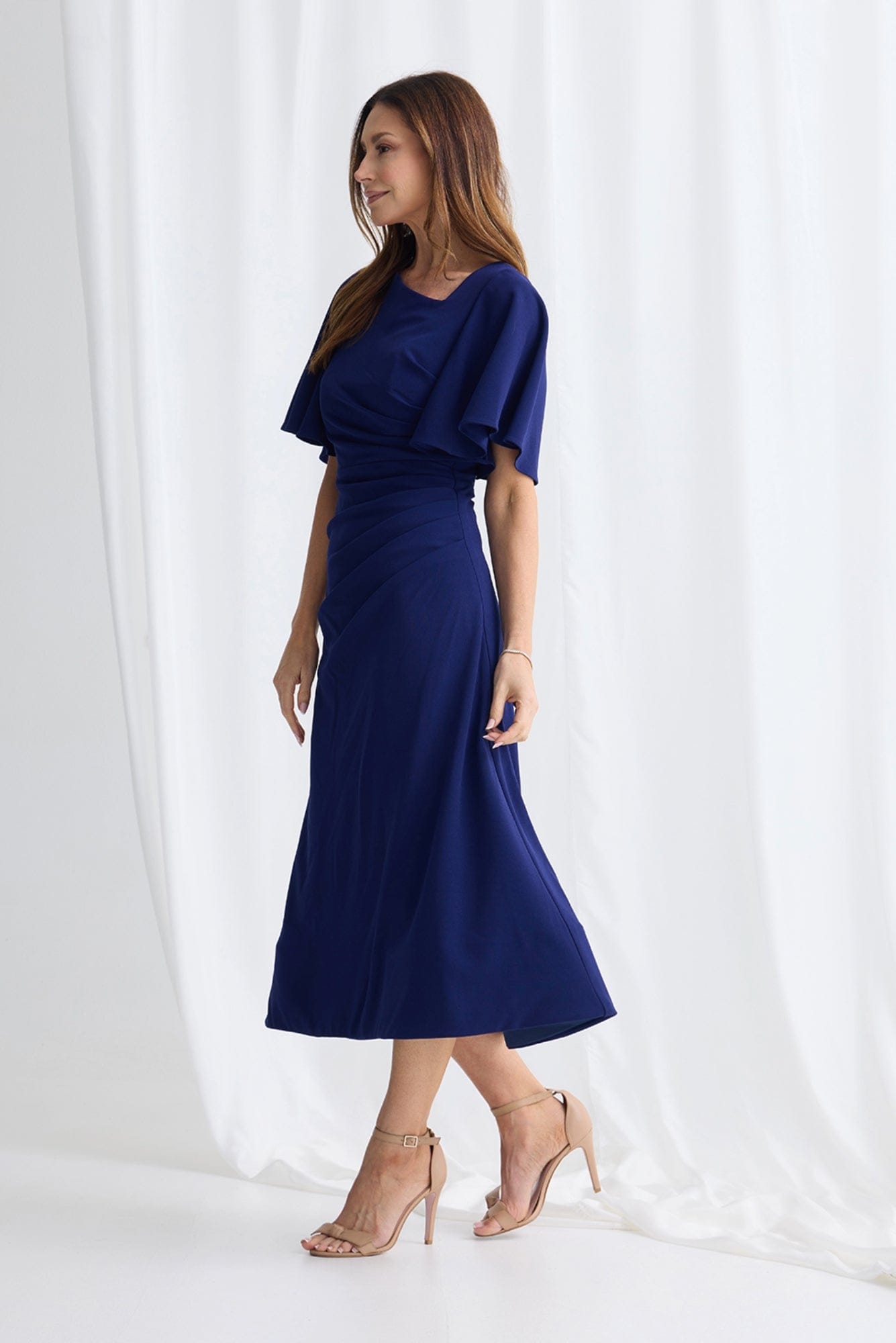 Lois & Co Mid Length Dress Martha - Vibrant Imperial Blue Martha - Vibrant Imperial Blue