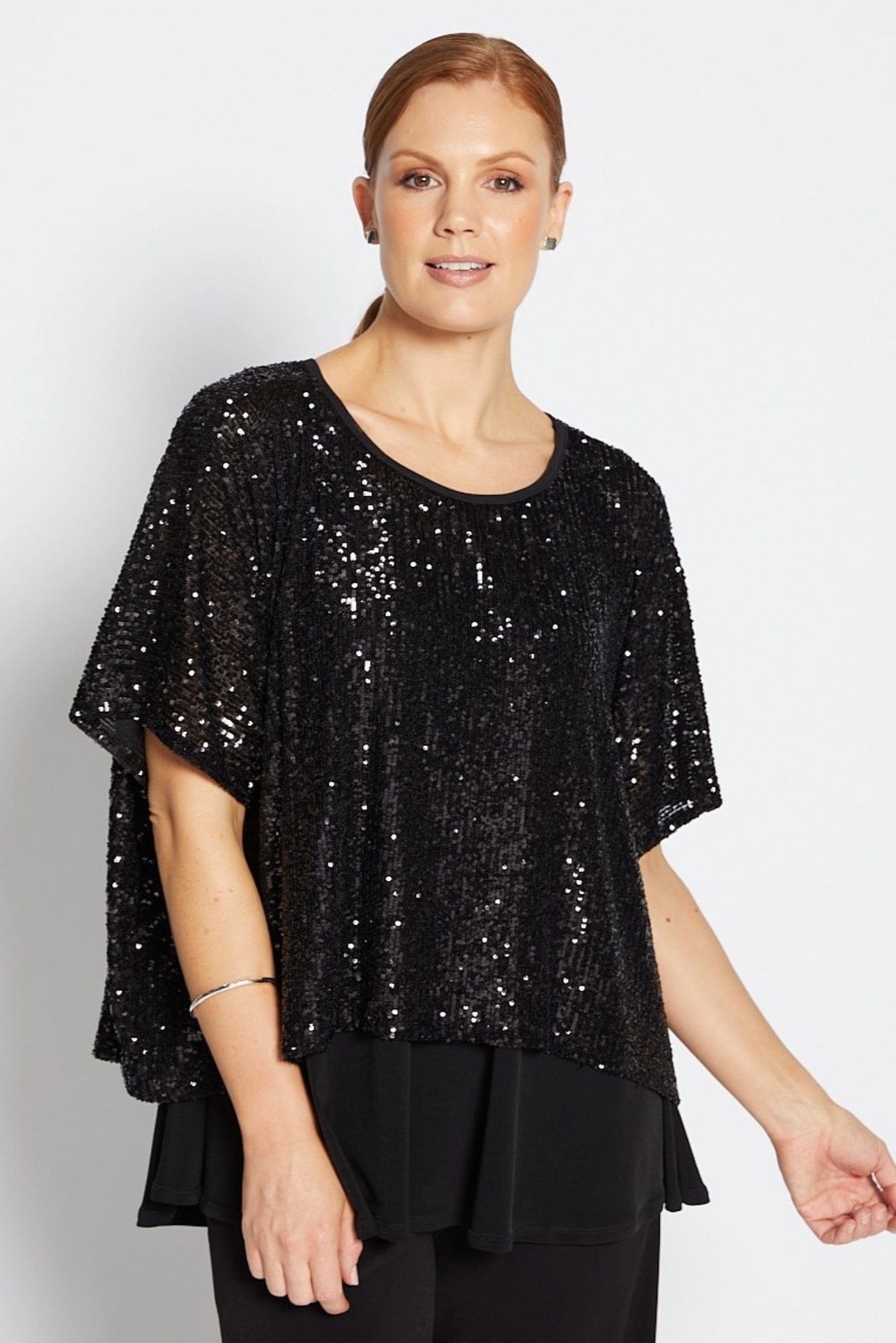 Lois & Co Sequin Top Kay Sparkling Sequin Tabard Top Kay Sparkling Sequin Tabard Top