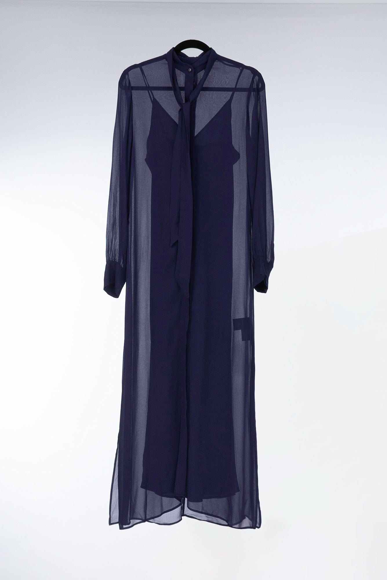 Lois & Co Coat Dress Designer Aubergine Maxi Length Shirt Dress