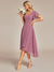 Lois & Co Cocktail Length Dress Chiffon Dress in Orchid - Elegant and Delicately Draped