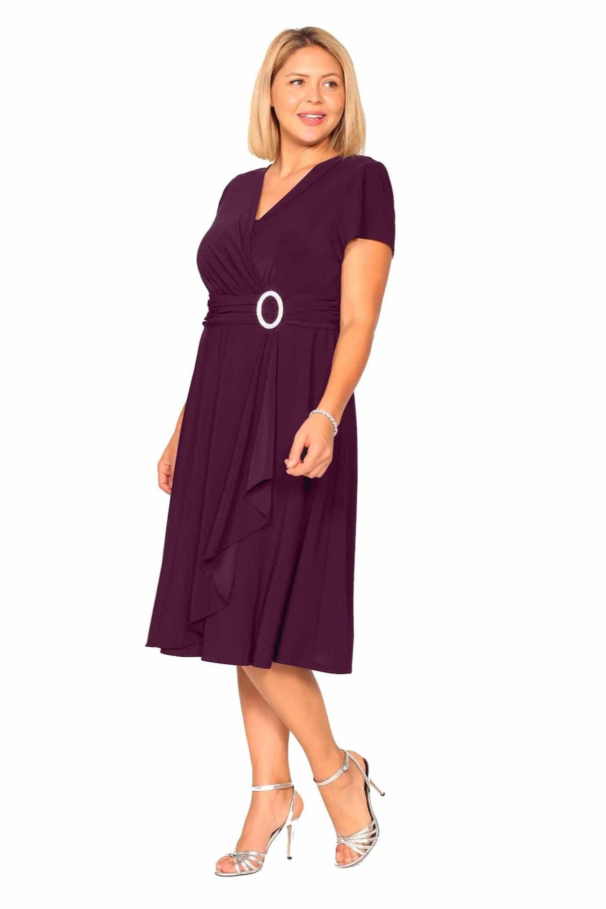 Lois &amp; Co Cocktail Length Dress Cocktail Length Dress Featuring Ruched Waist