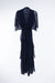 Lois & Co Cocktail Length Dress Designer Soft, Flowing and Feminine in Navy