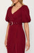 Lois & Co Cocktail Length Dress Sophisticated Bubble Sleeves and Pleating Details