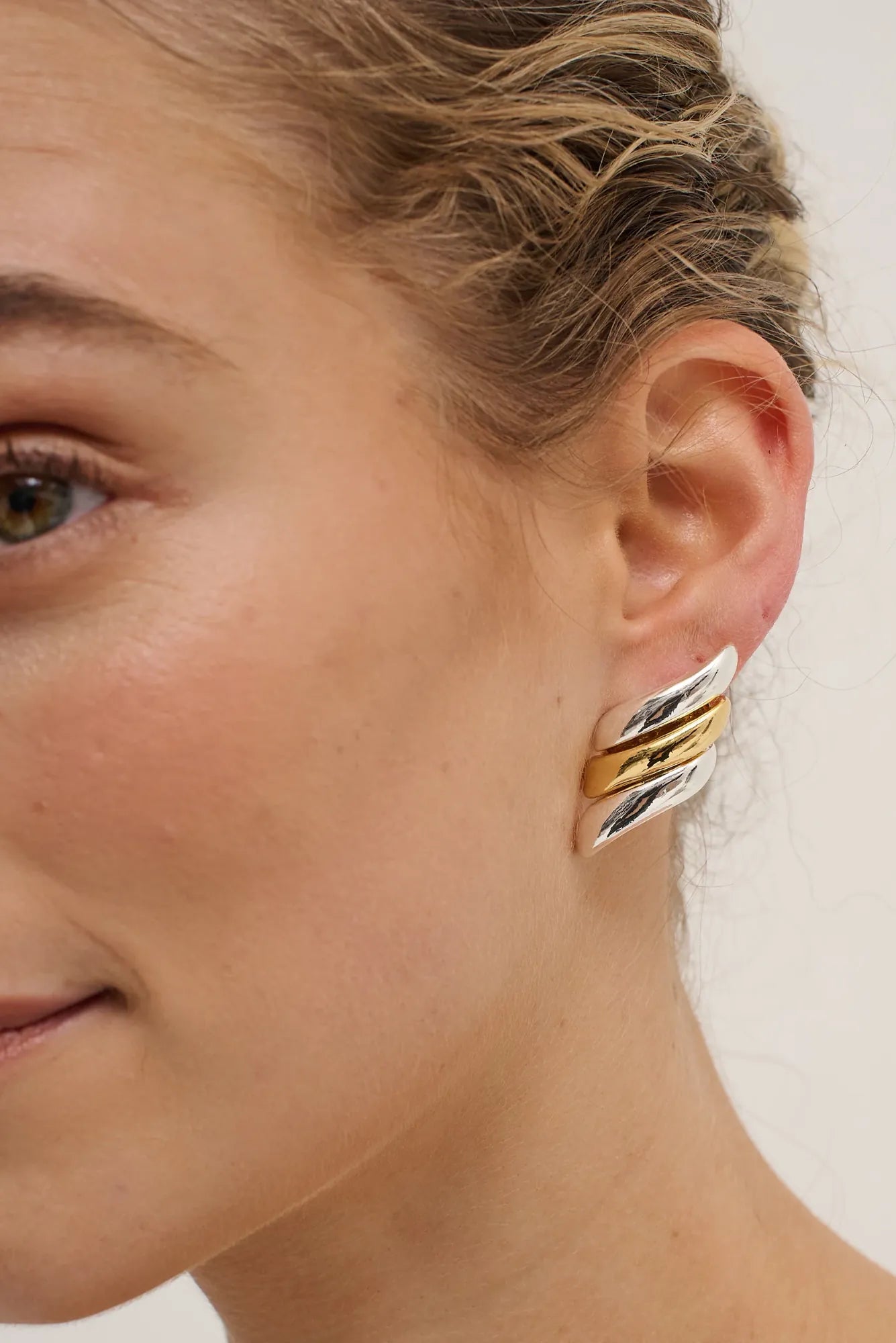Lois & Co Earrings Post / push back (butterfly) Angel Duotone Statement Earrings Angel Duotone Statement Earrings