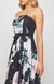 Lois & Co Full Length Dress Maxi Black Floral Crepe Fabric