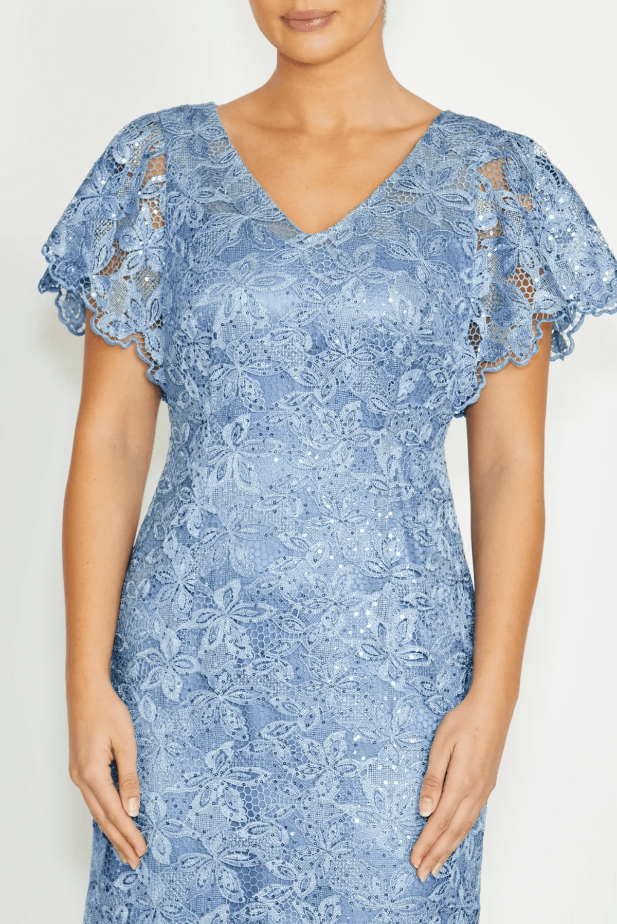 Lois & Co Full Length Dress Nya Classic Sequinned Lace Gown Nya Classic Sequinned Lace Gown