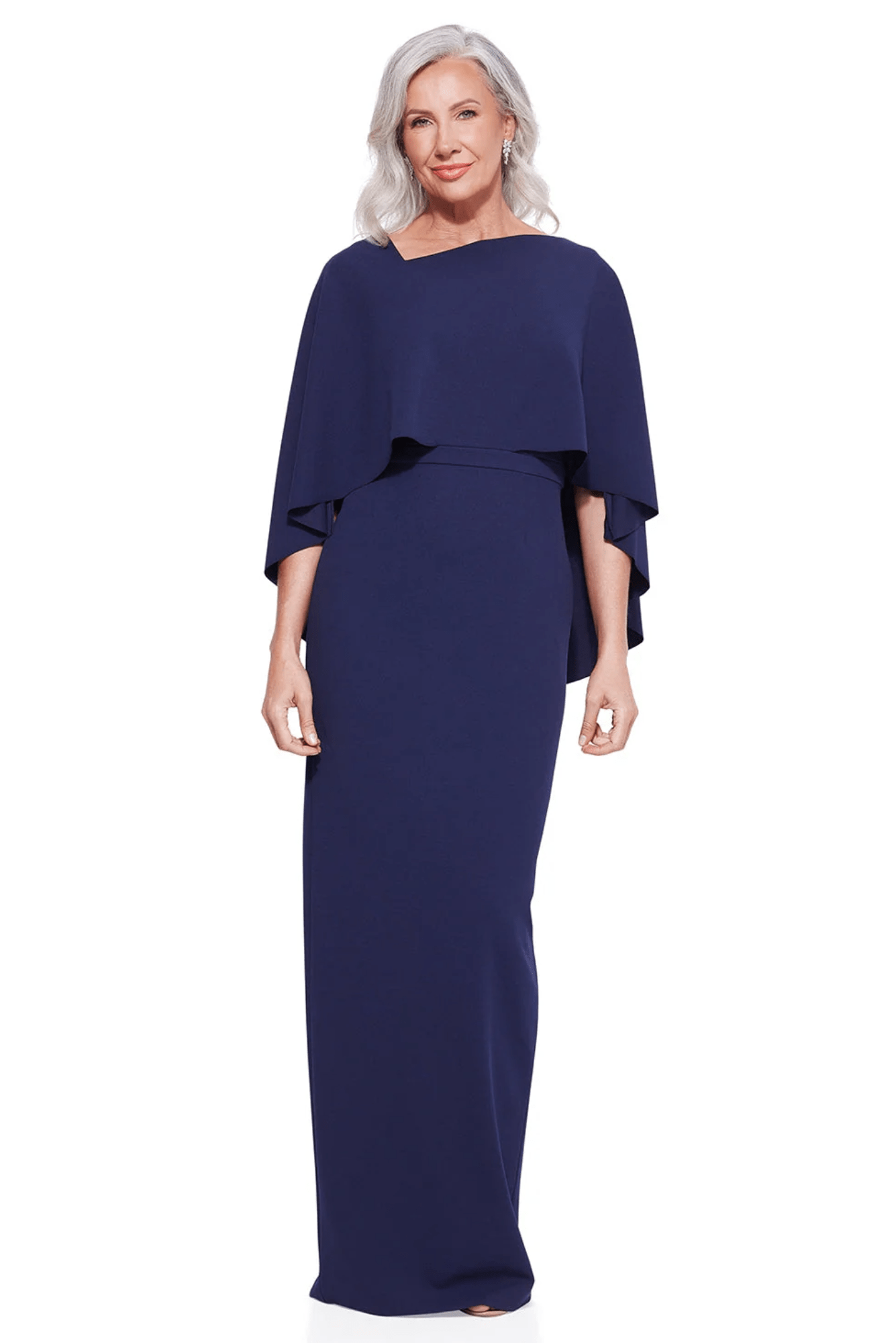 Lois & Co Full Length Dress Oriana Pencil Gown in Navy Oriana Pencil Gown in Navy