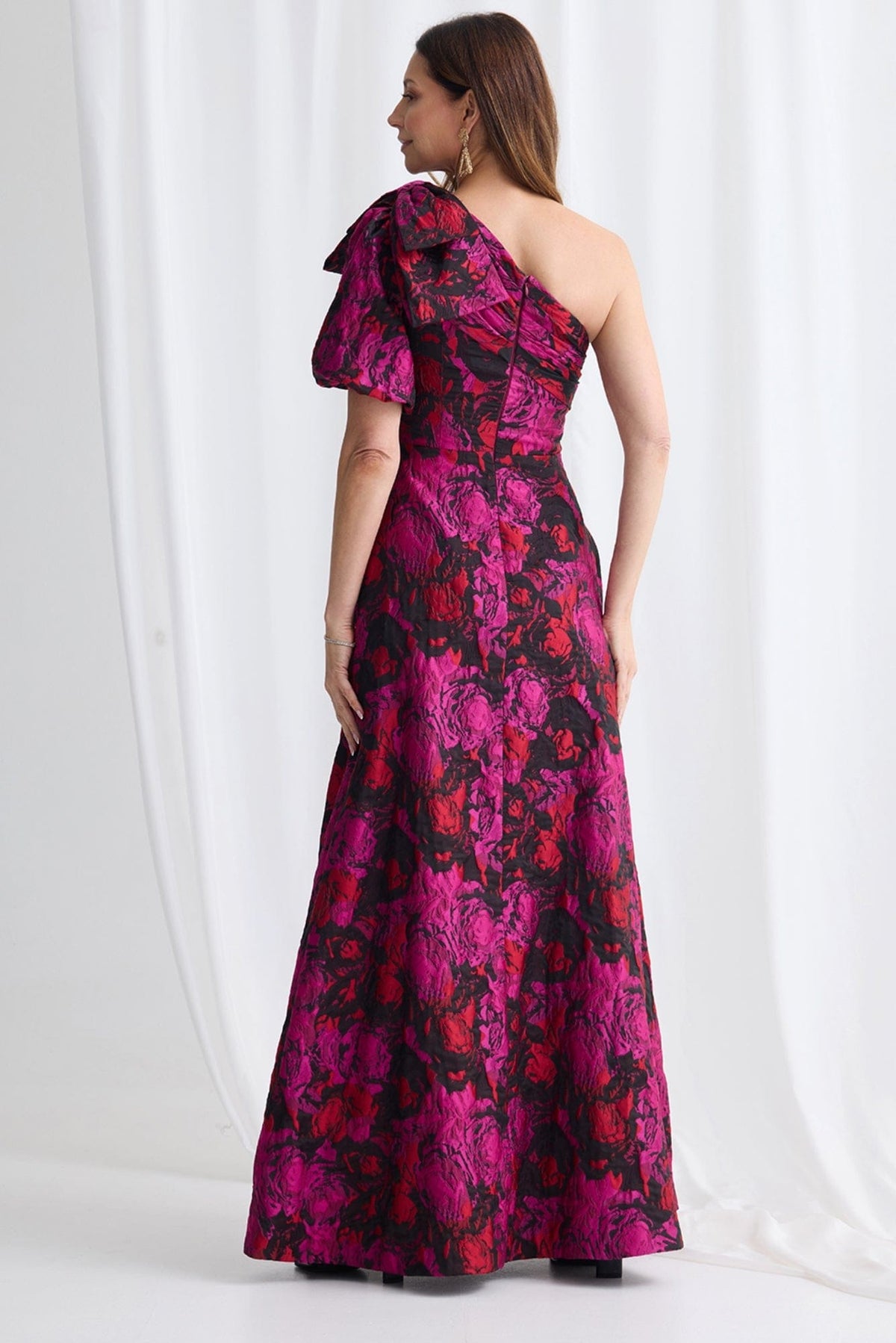 Lois & Co Full Length Dress Soraya Gown Pink and Black Soraya Gown Pink and Black