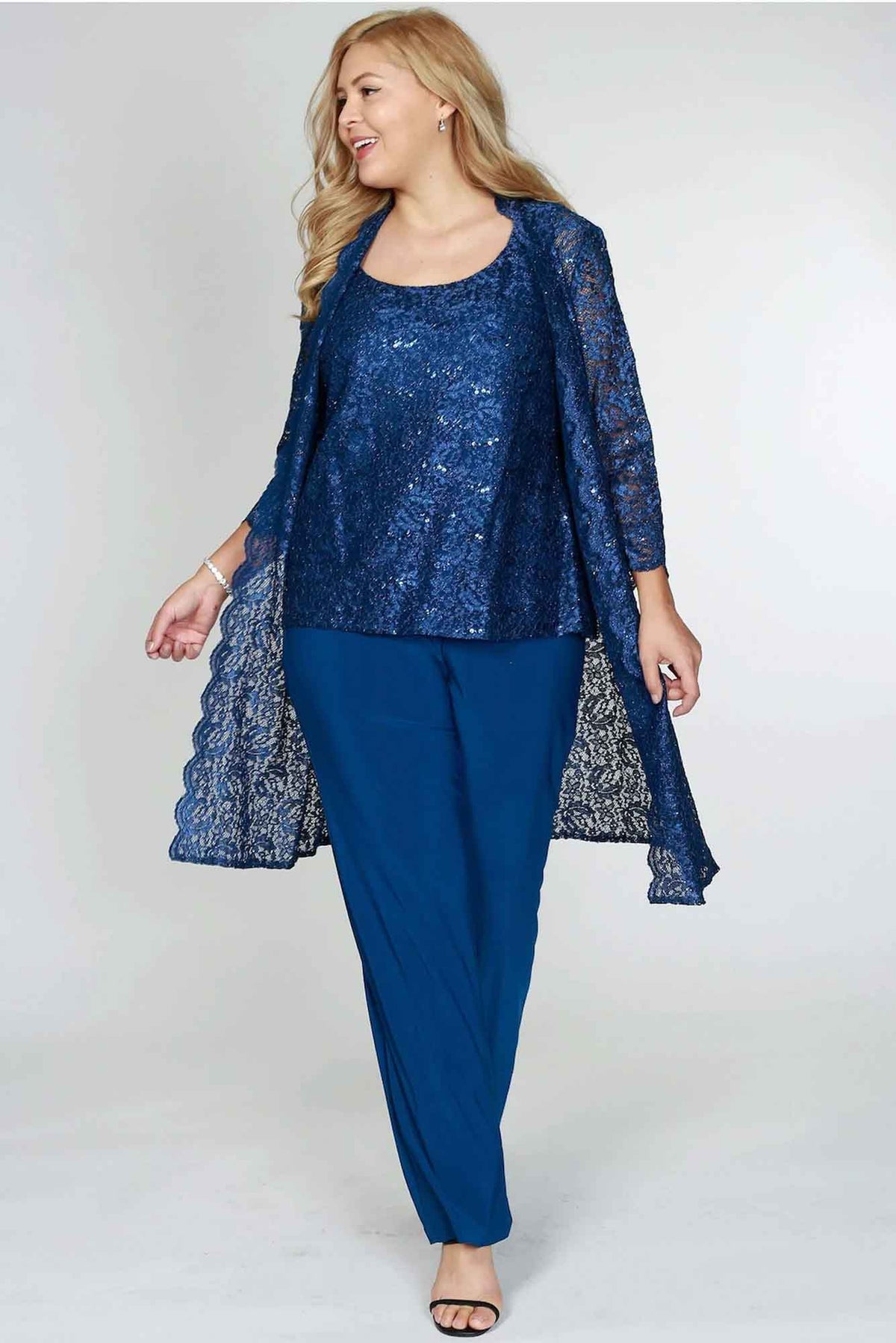 Lois &amp; Co Glamour and Glitter Peacock Pantsuit