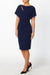 Lois & Co Knee Length Dress Alina - Navy Stretch Crepe