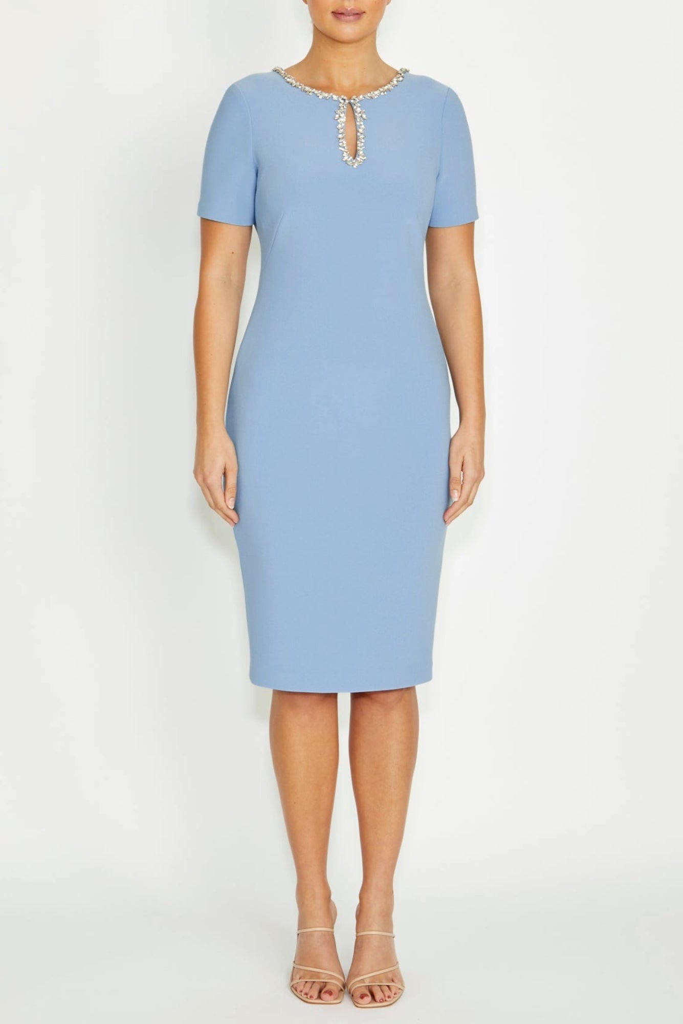 Lois & Co Knee Length Dress Cordelia - Sky Blue Sheath Cordelia - Sky Blue Sheath