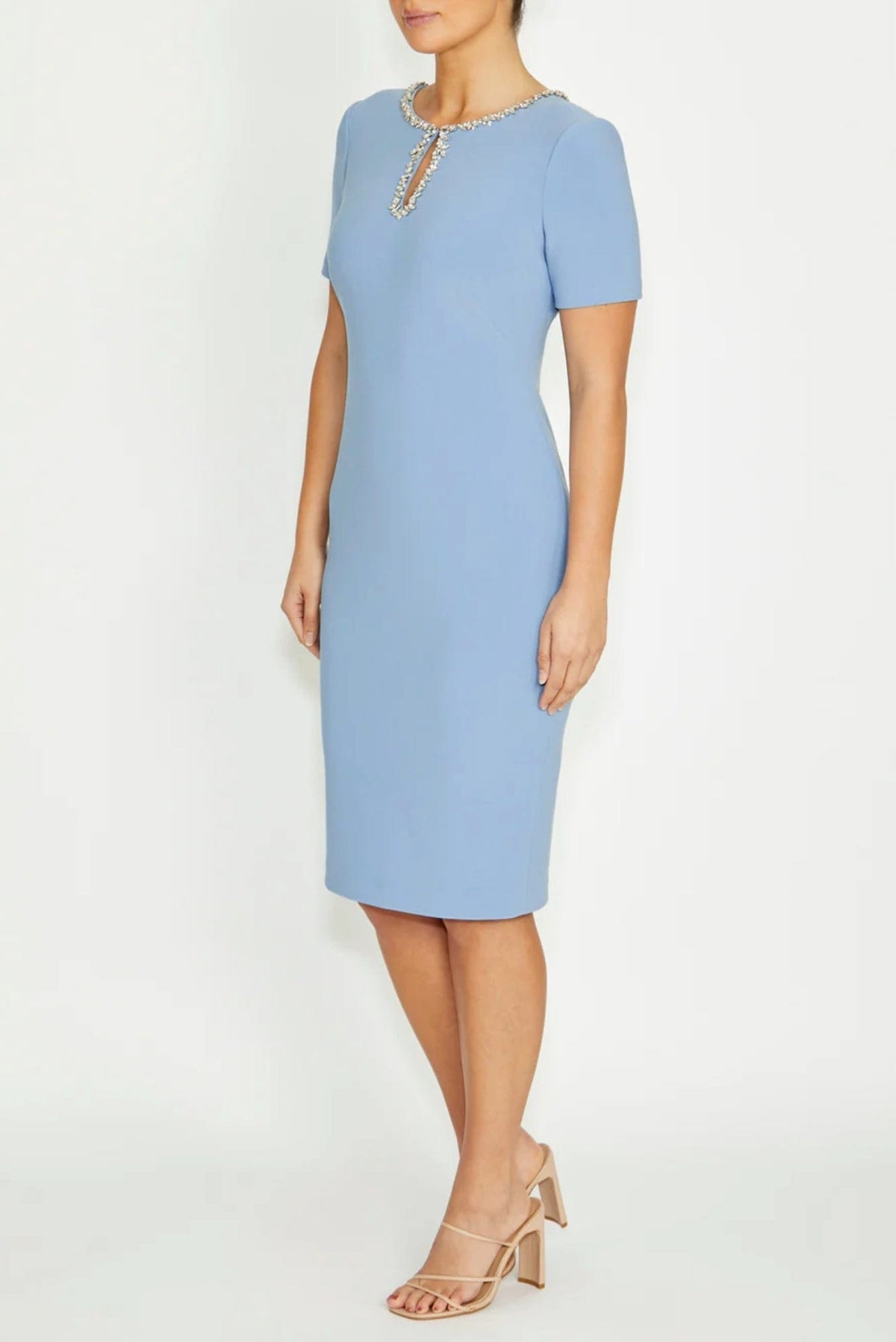 Lois & Co Knee Length Dress Cordelia - Sky Blue Sheath Cordelia - Sky Blue Sheath