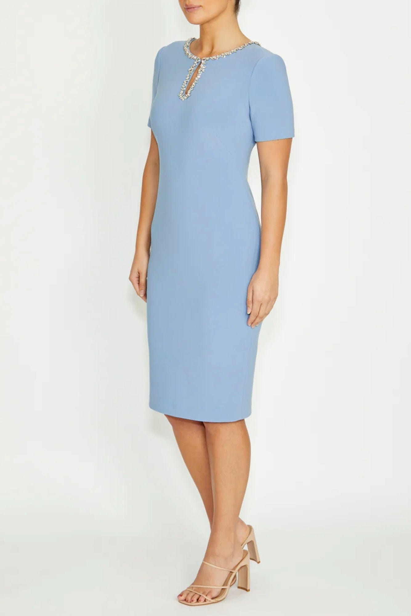 Lois & Co Knee Length Dress Cordelia - Sky Blue Sheath Cordelia - Sky Blue Sheath