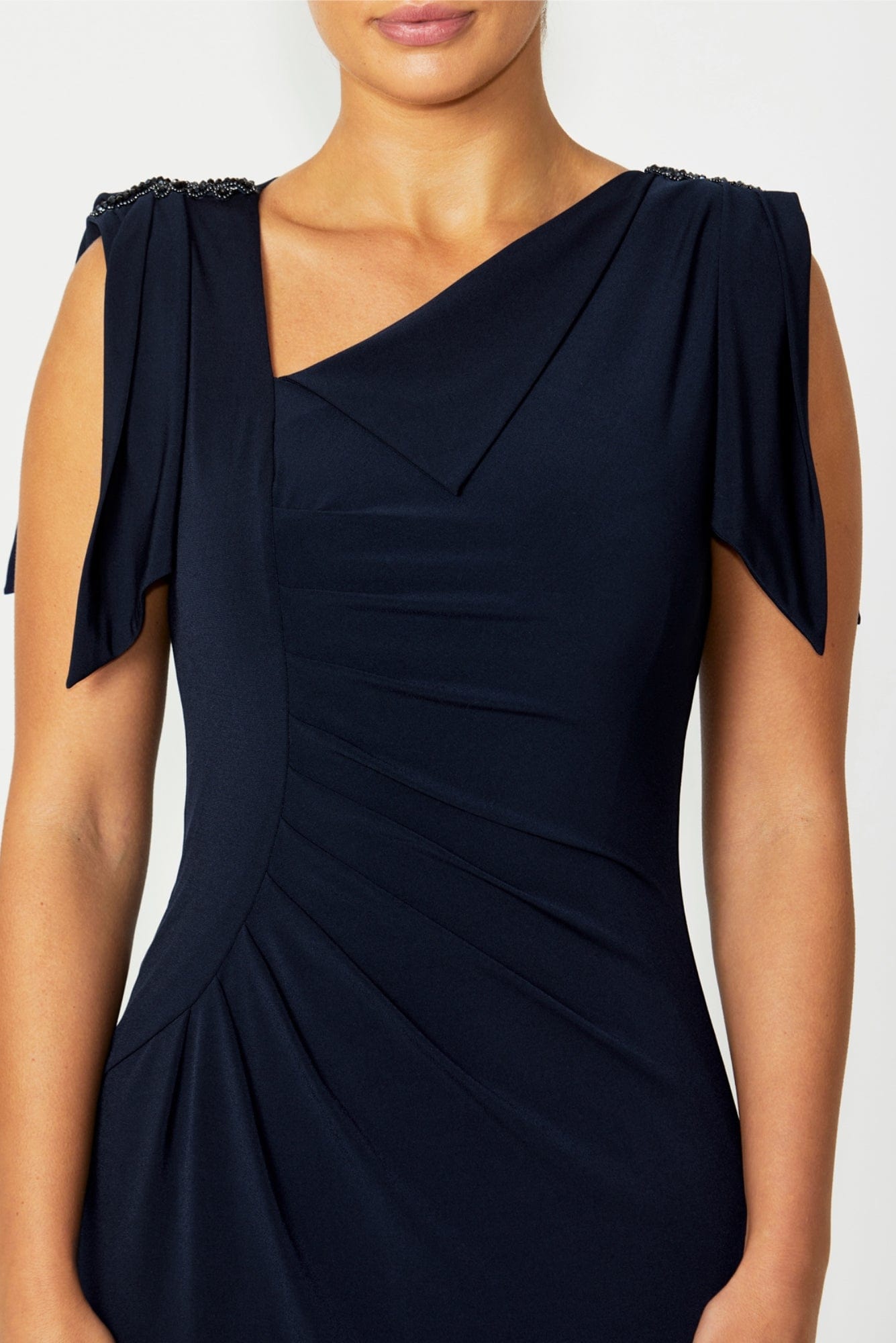 Lois & Co Knee Length Dress Hebe - Navy Jersey Dress