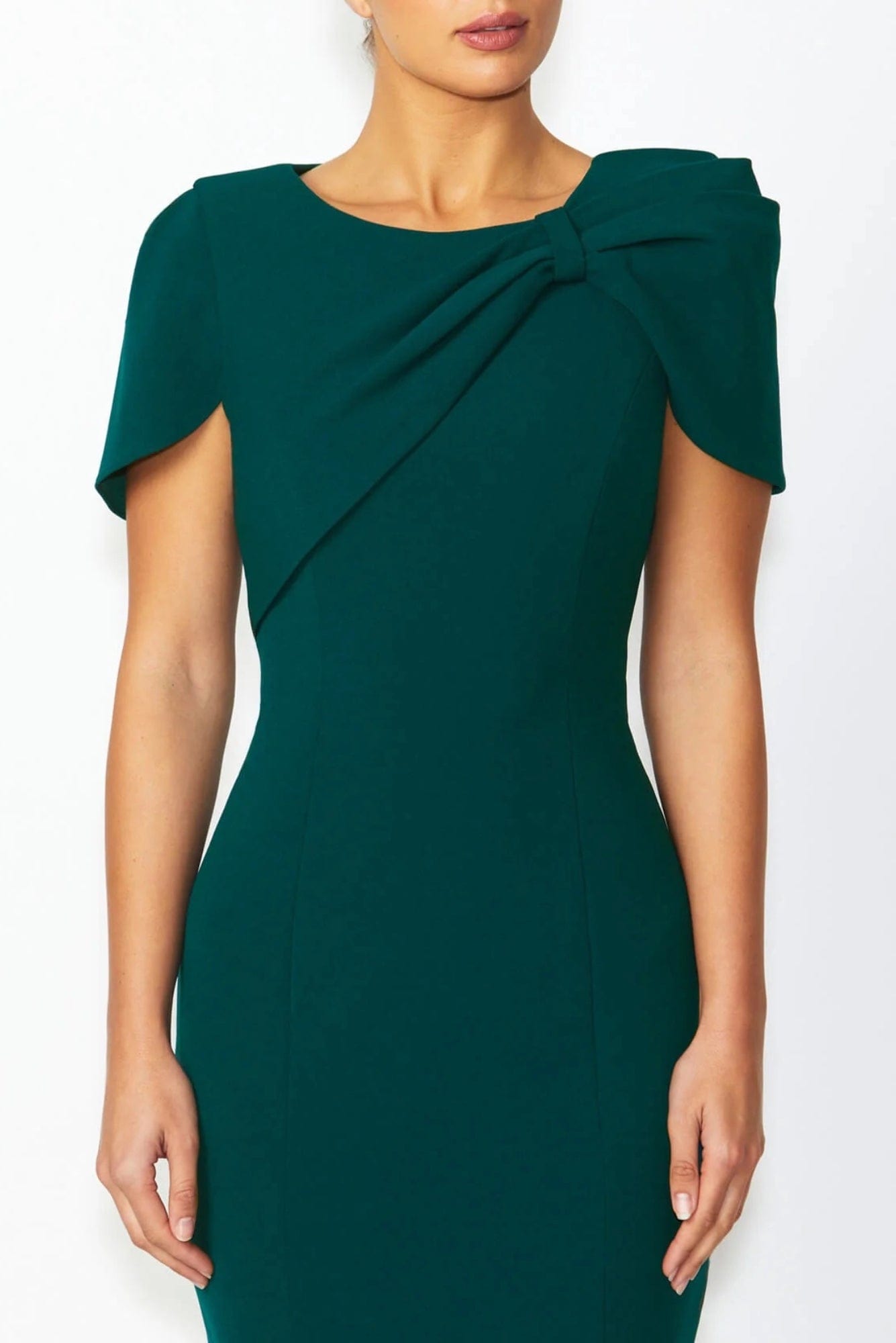 Lois & Co Knee Length Dress Juno - Dark Teal Elegance