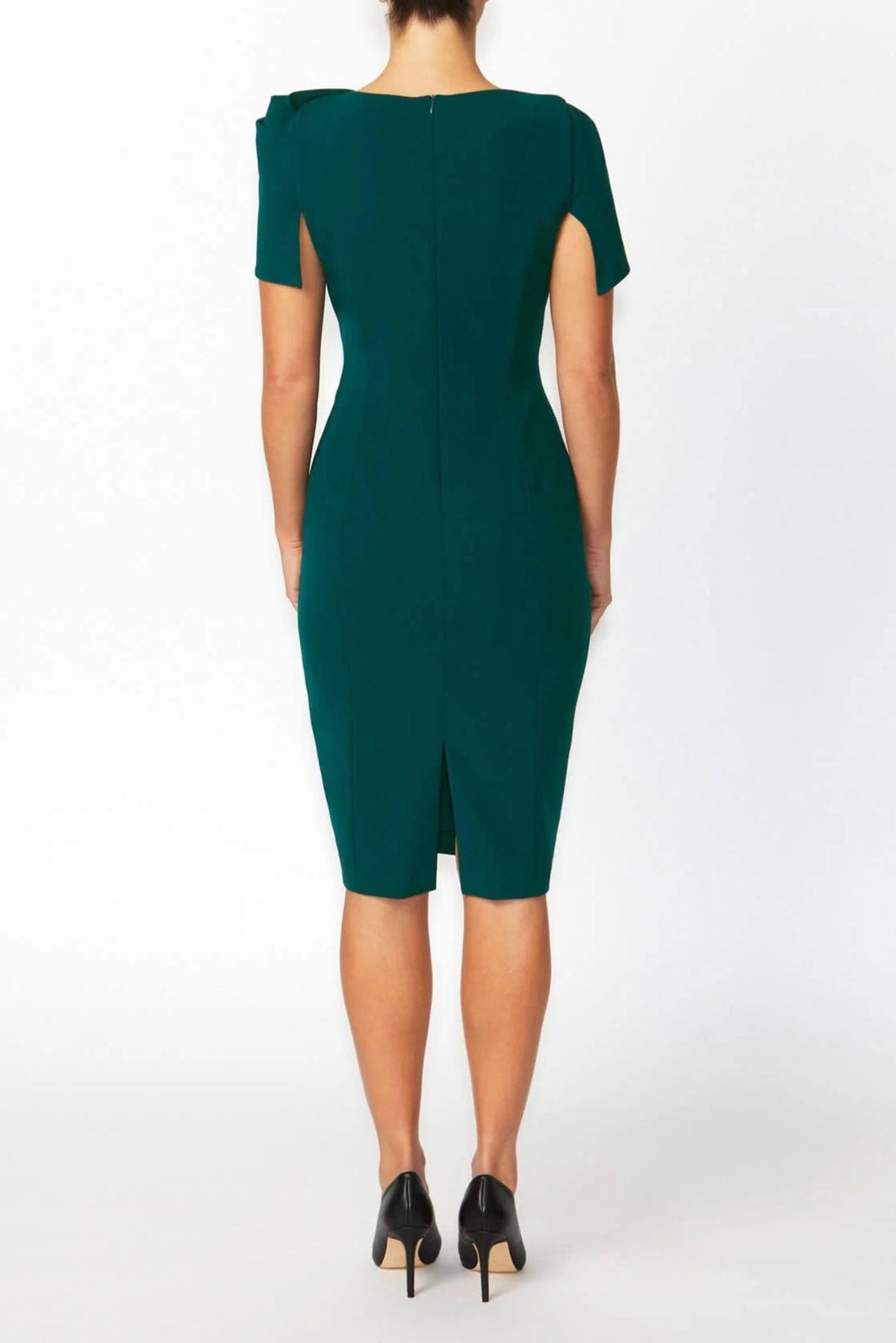 Lois & Co Knee Length Dress Juno - Dark Teal Elegance