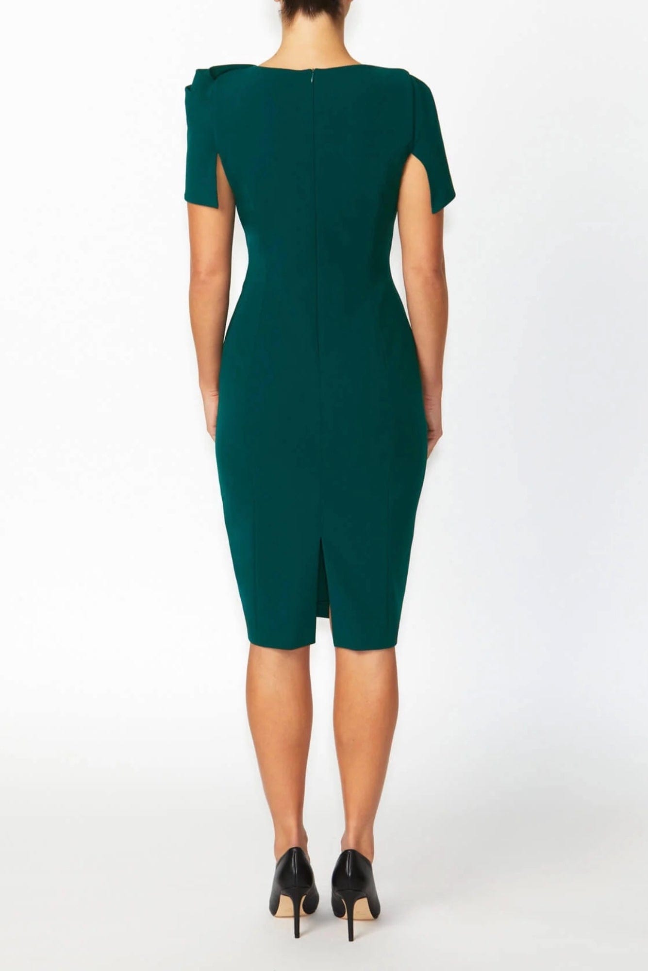 Lois & Co Knee Length Dress Juno - Dark Teal Elegance