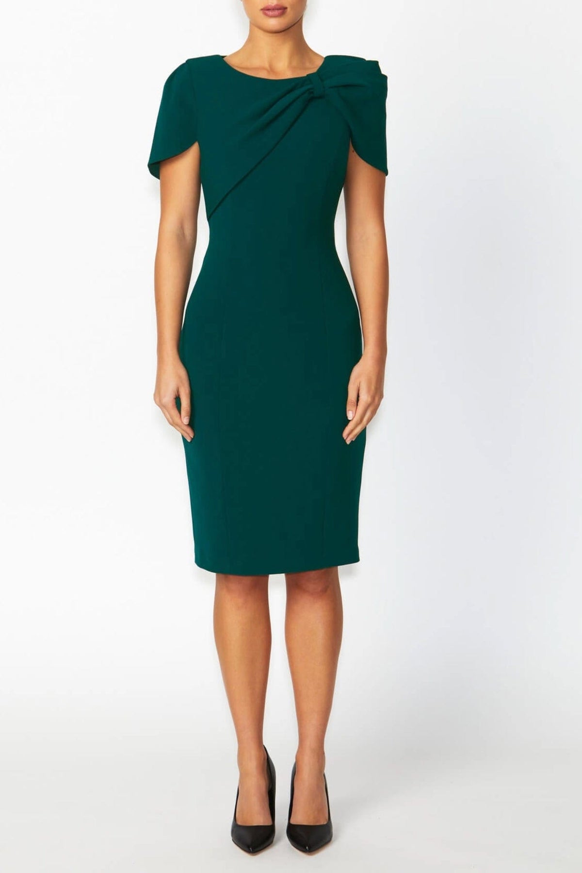 Lois &amp; Co Knee Length Dress Juno - Dark Teal Elegance