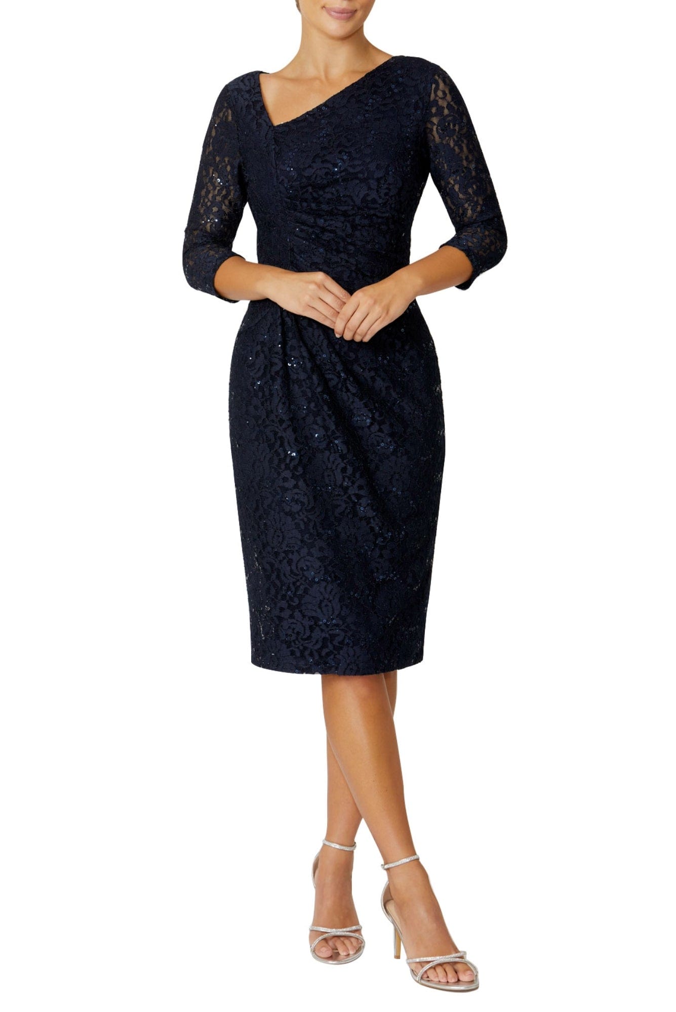 Lois & Co Knee Length Dress Leighton - Lace and Sequins Dress