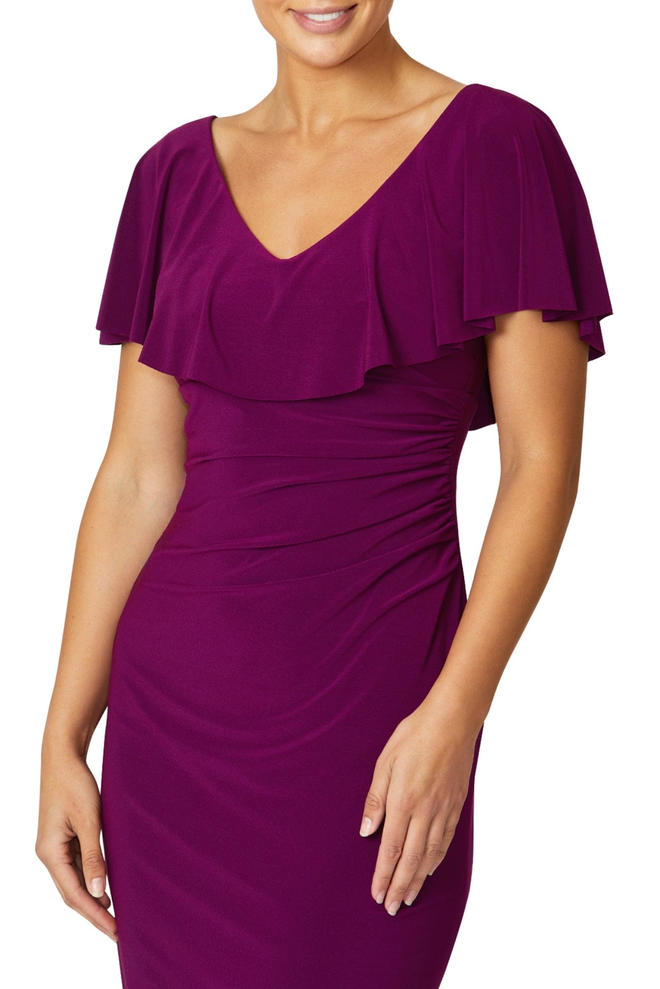 Lois & Co Knee Length Dress Trudy - Cyclamen Jersey Dress