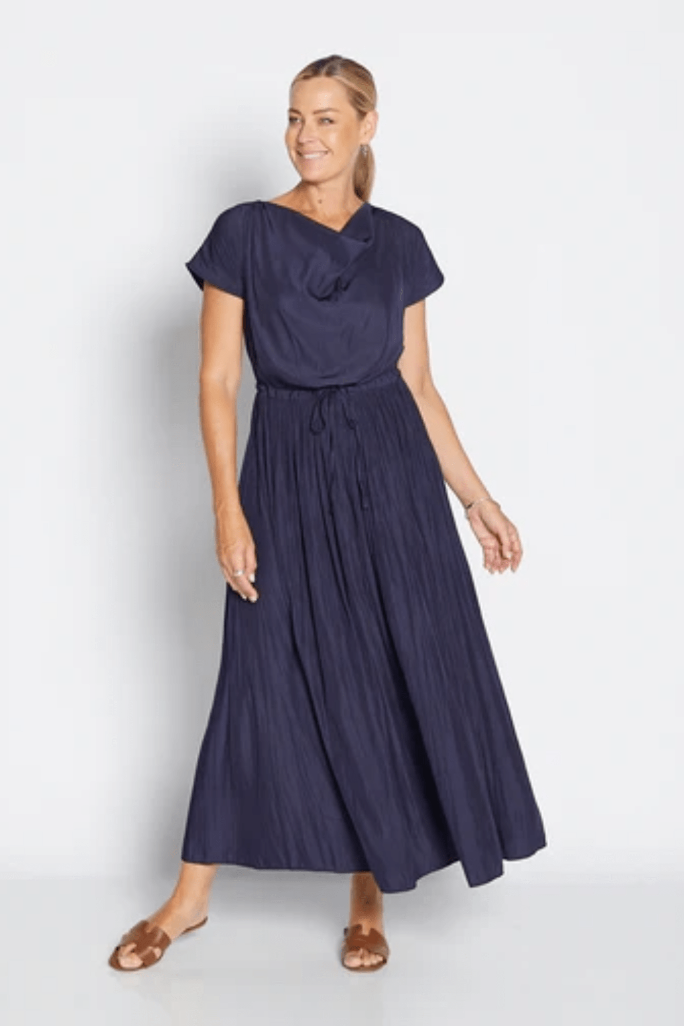 Lois & Co Maxi Length Dress Revolver - Comfortable Navy Elegance Revolver - Comfortable Navy Elegance