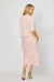 Lois & Co Maxi Length Dress Ruffled Silk Luxury with Matching Cardy Cover-Up Ruffled Silk Luxury with Matching Cardy Cover-Up