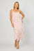 Lois & Co Maxi Length Dress Ruffled Silk Luxury with Matching Cardy Cover-Up Ruffled Silk Luxury with Matching Cardy Cover-Up