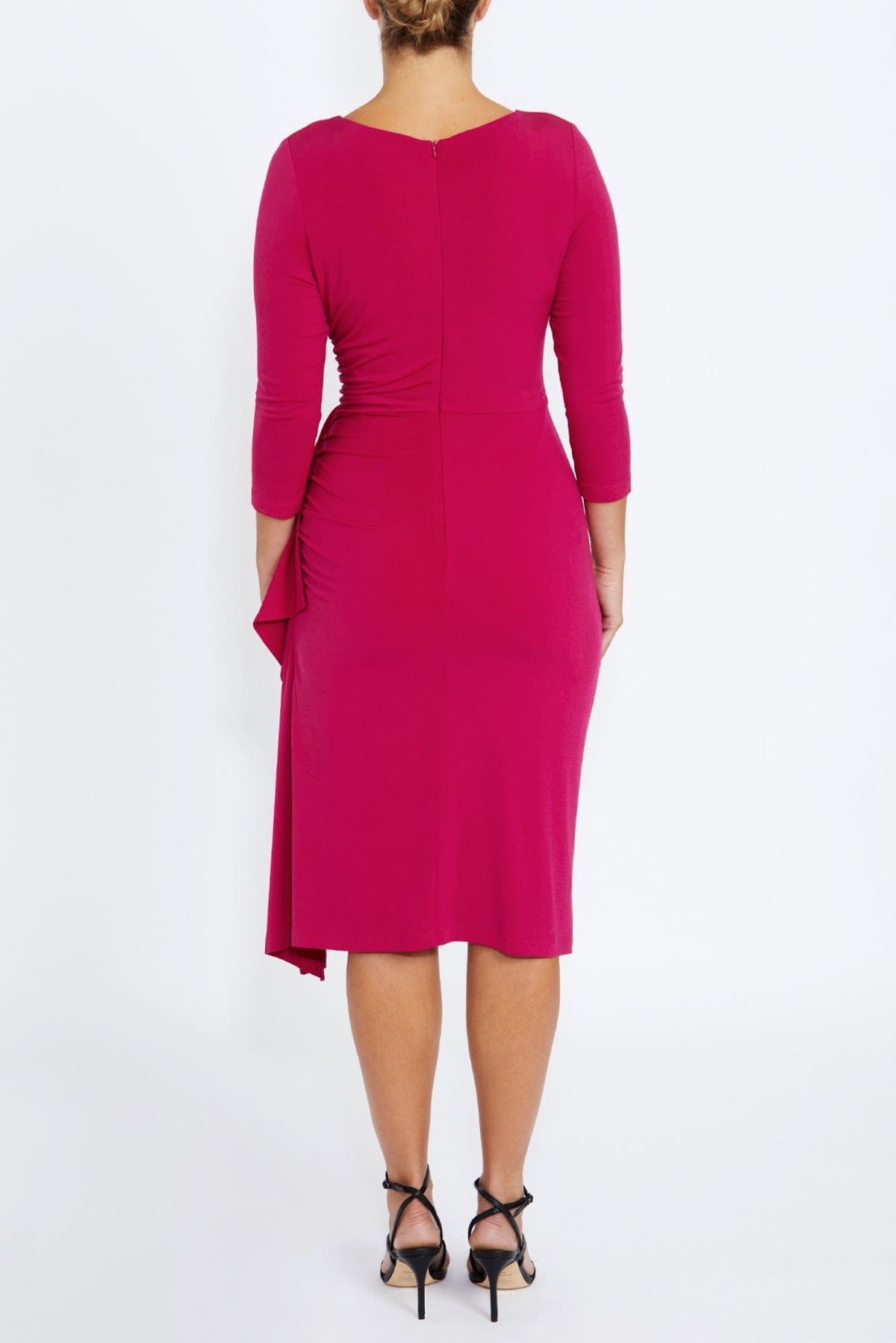 Lois & Co Mid Length Dress Amber - Superb in Sangria Amber - Superb in Sangria