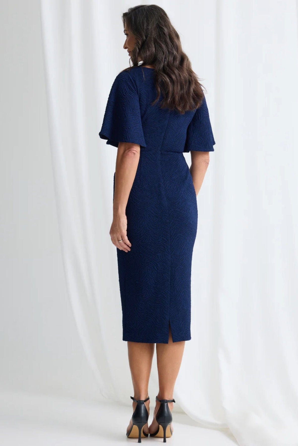 Lois & Co Mid Length Dress Catherine - Effortless Elegance in Navy Catherine - Effortless Elegance in Navy