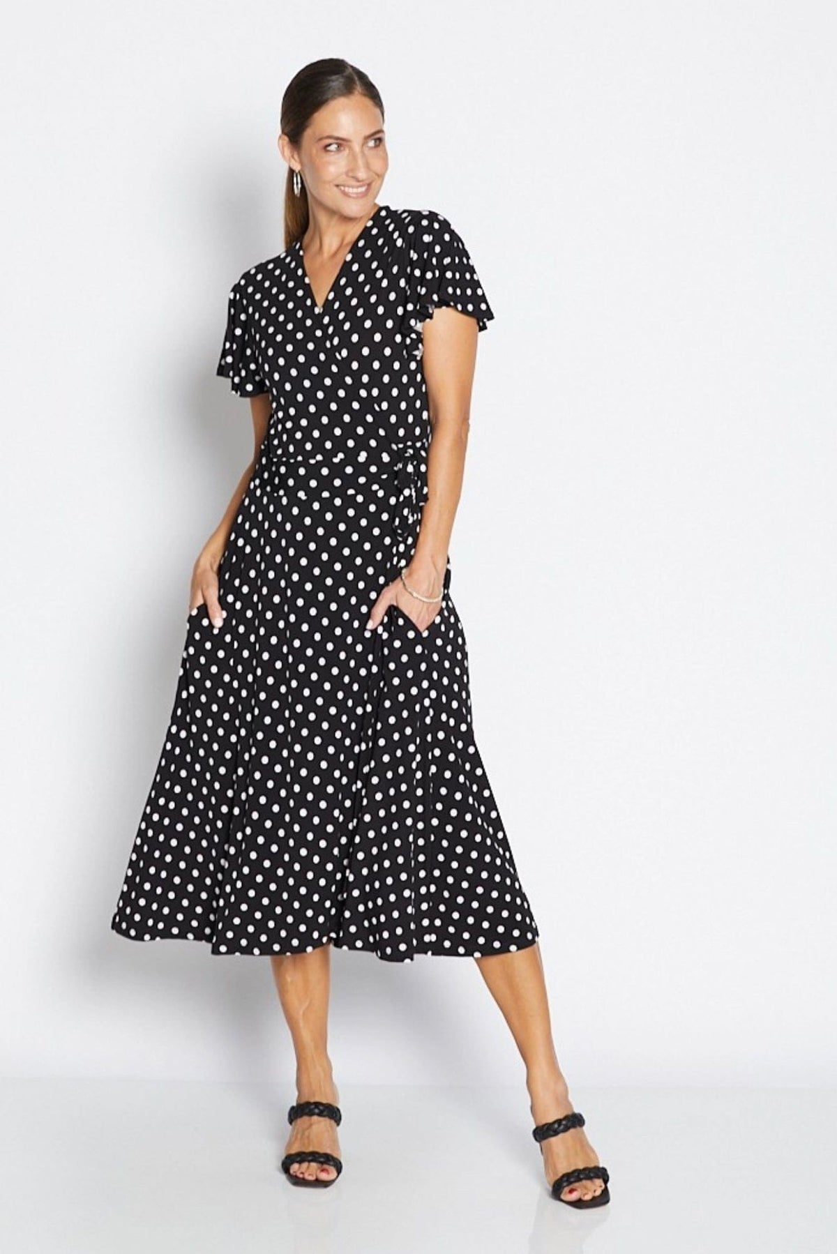 Lois &amp; Co Mid Length Dress Florida Jersey Wrap Dress Florida Jersey Wrap Dress