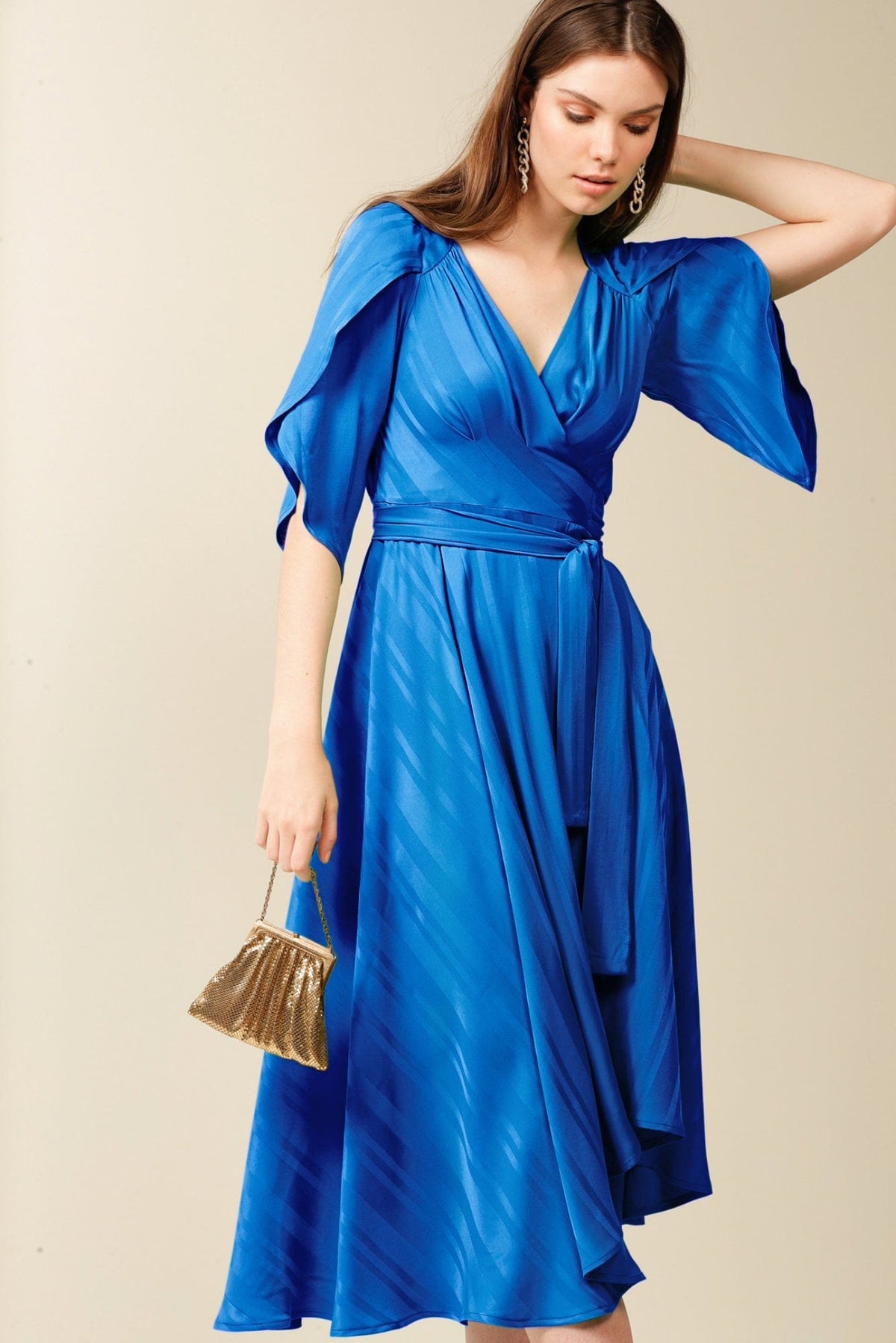 Lois &amp; Co Mid Length Dress Hanworth House In Cobalt Hanworth House In Cobalt