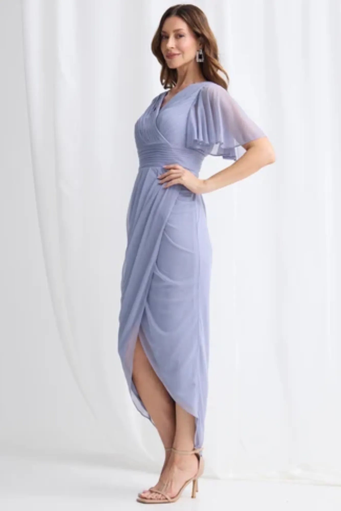 Lois & Co Mid Length Dress Kiri - Dove Gray Kiri - Dove Gray