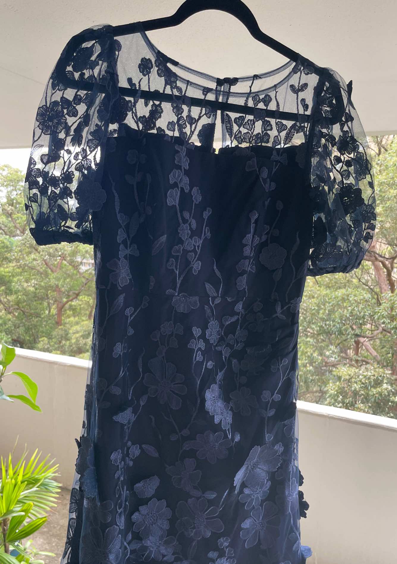 Lois & Co Mid Length Dress Lizzie Midi in Navy Floral Lace Lizzie Midi in Navy Floral Lace