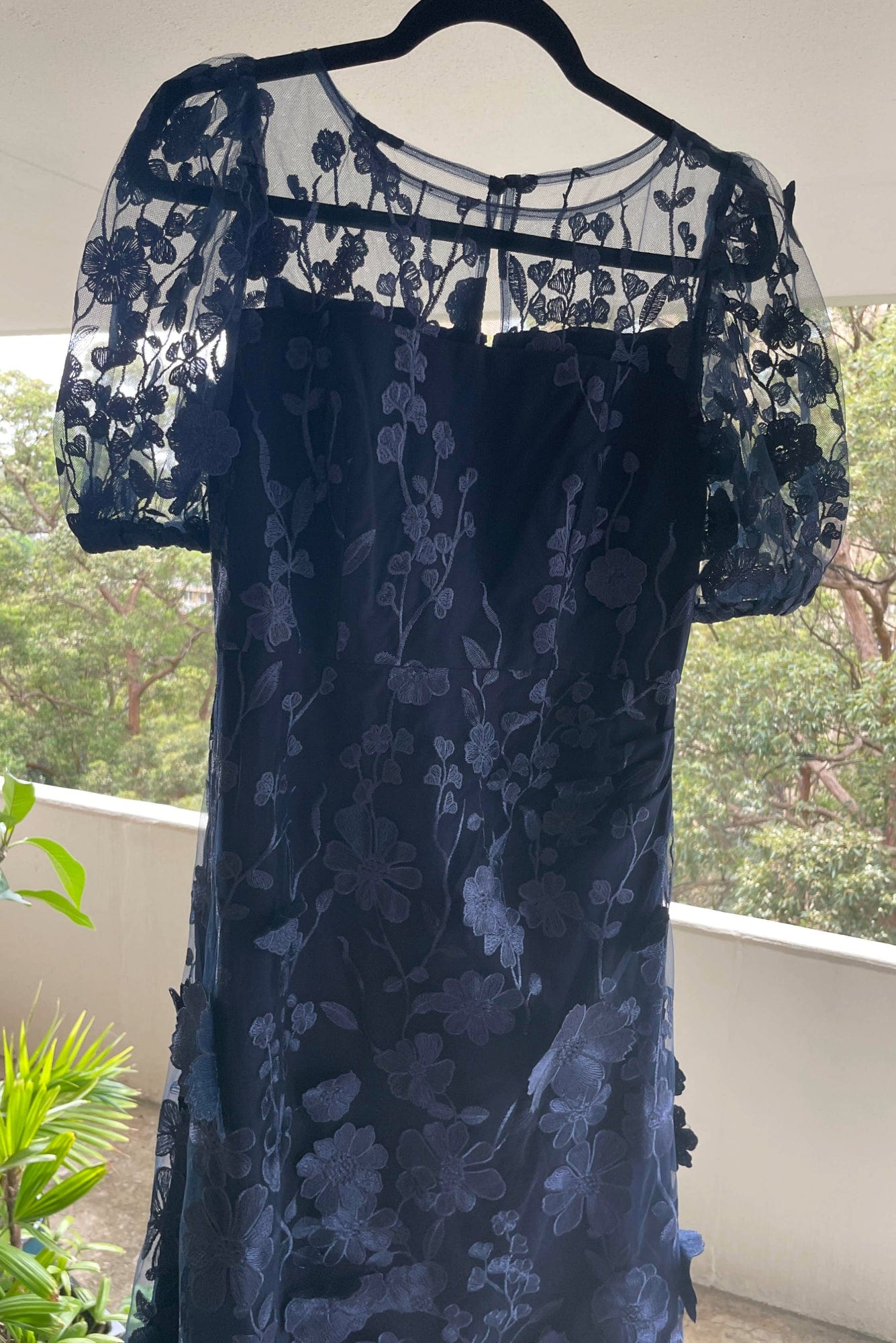 Lois & Co Mid Length Dress Lizzie Midi in Navy Floral Lace Lizzie Midi in Navy Floral Lace