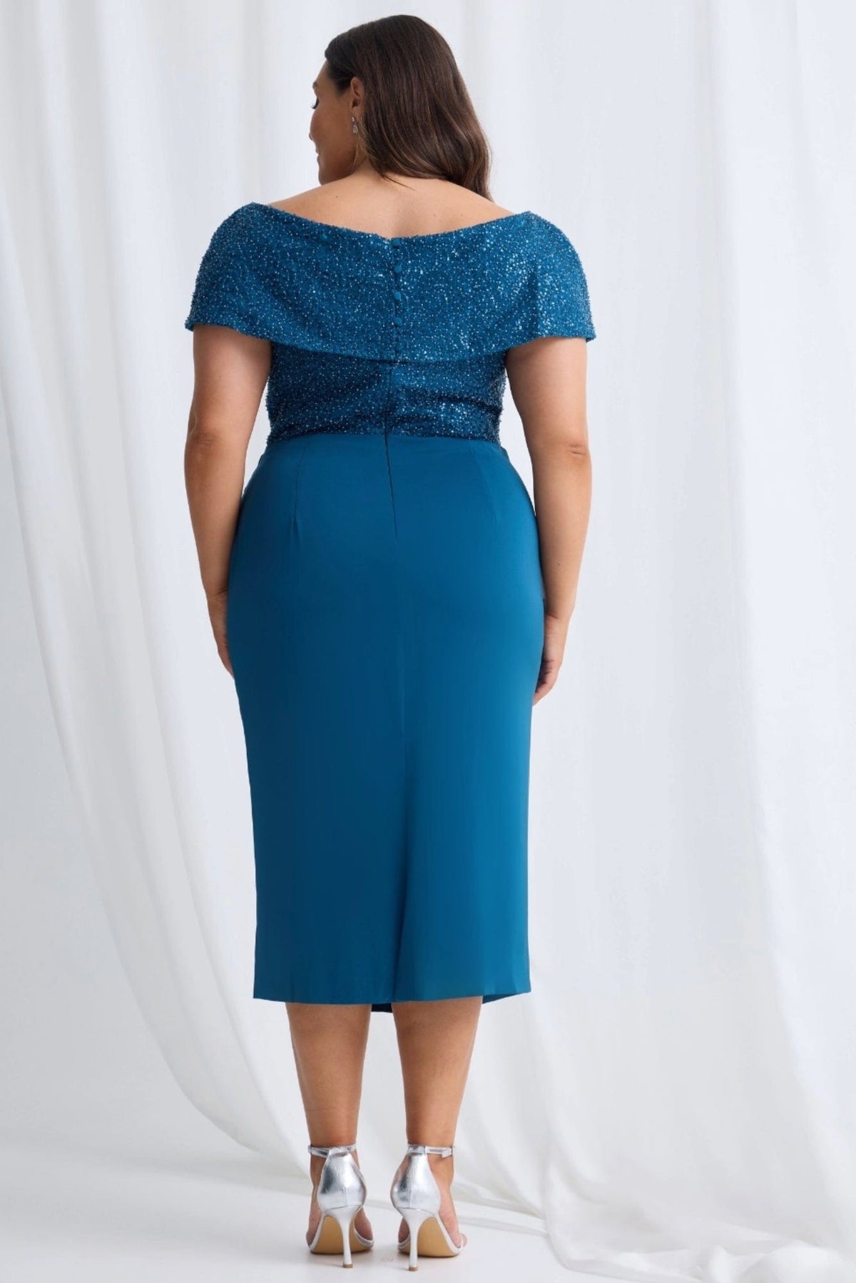 Lois & Co Mid Length Dress Veronica - Off the Shoulder Elegance Veronica - Off the Shoulder Elegance