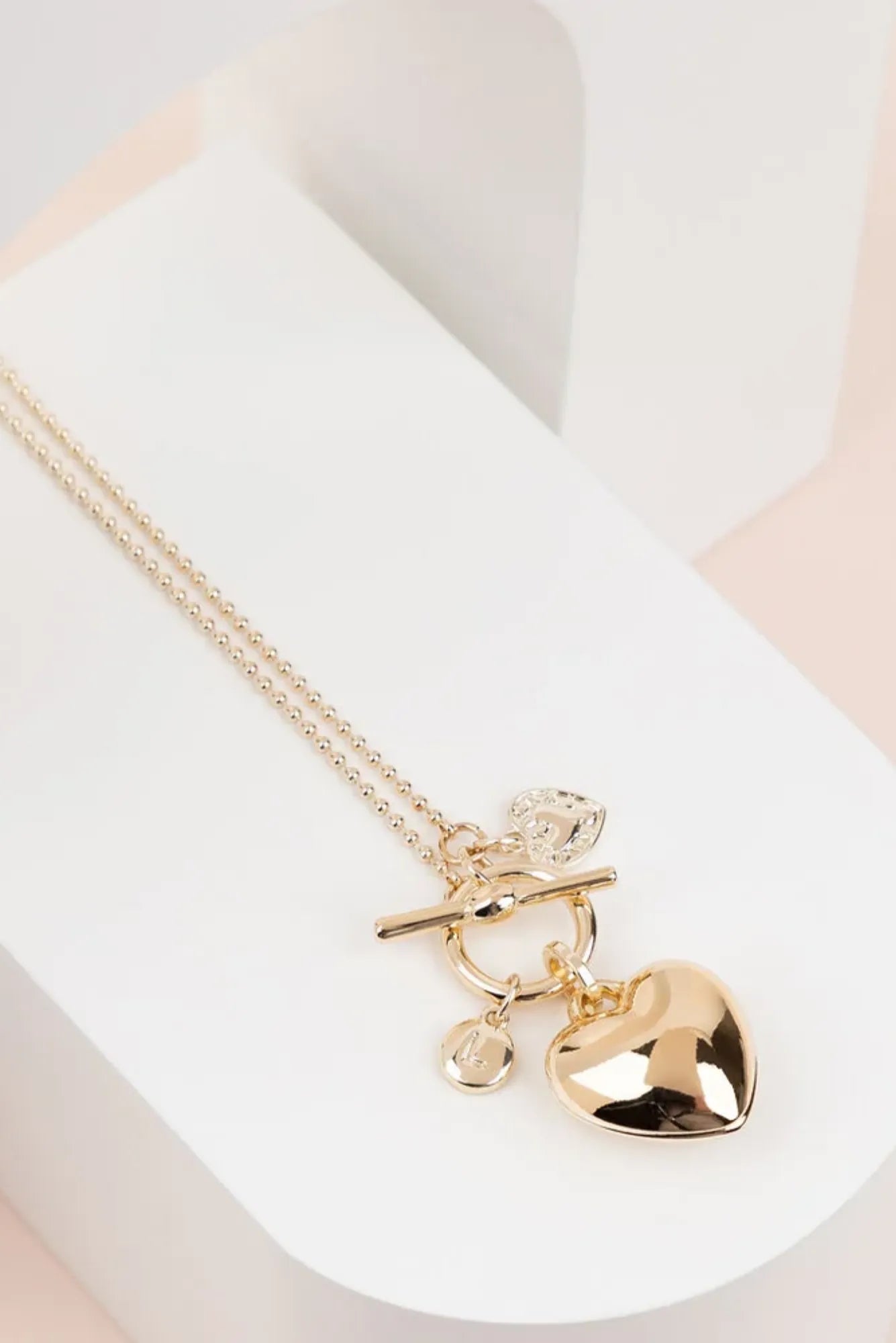 Lois & Co Necklace Other Light Gold Heart Necklace by LillyCo Light Gold Heart Necklace by LillyCo