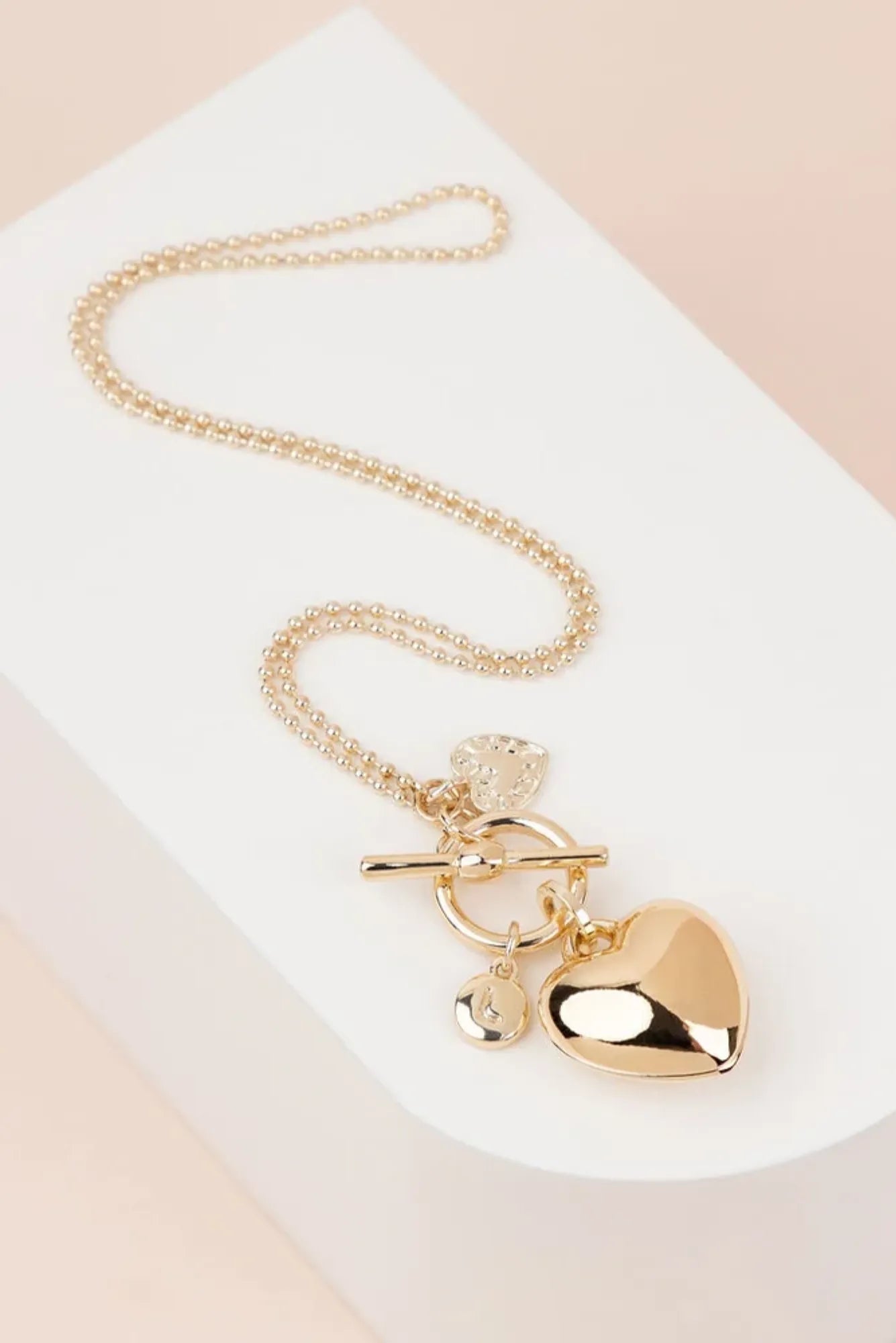 Lois & Co Necklace Other Light Gold Heart Necklace by LillyCo Light Gold Heart Necklace by LillyCo