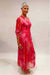 Stunningly Bright Italian Silk Dress_Front View